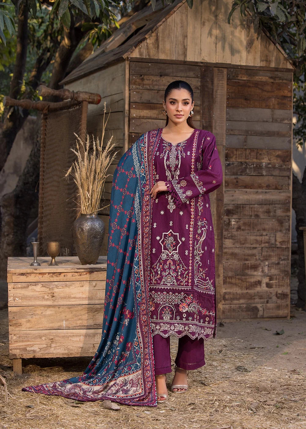 Bin Tayyab-Printed Purple