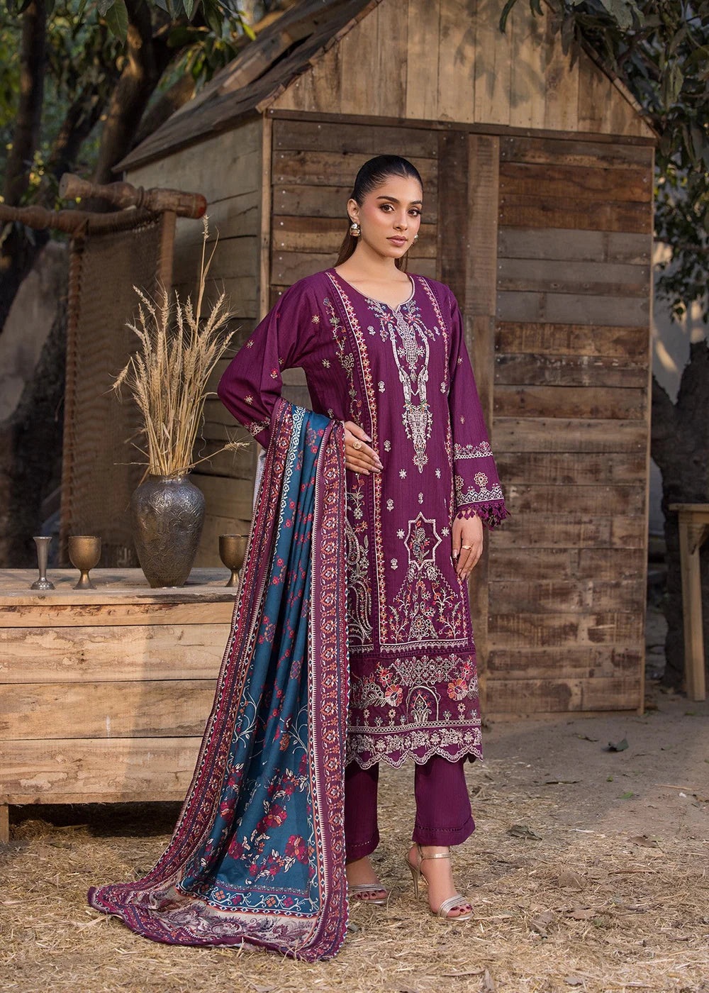 Bin Tayyab-Printed Purple