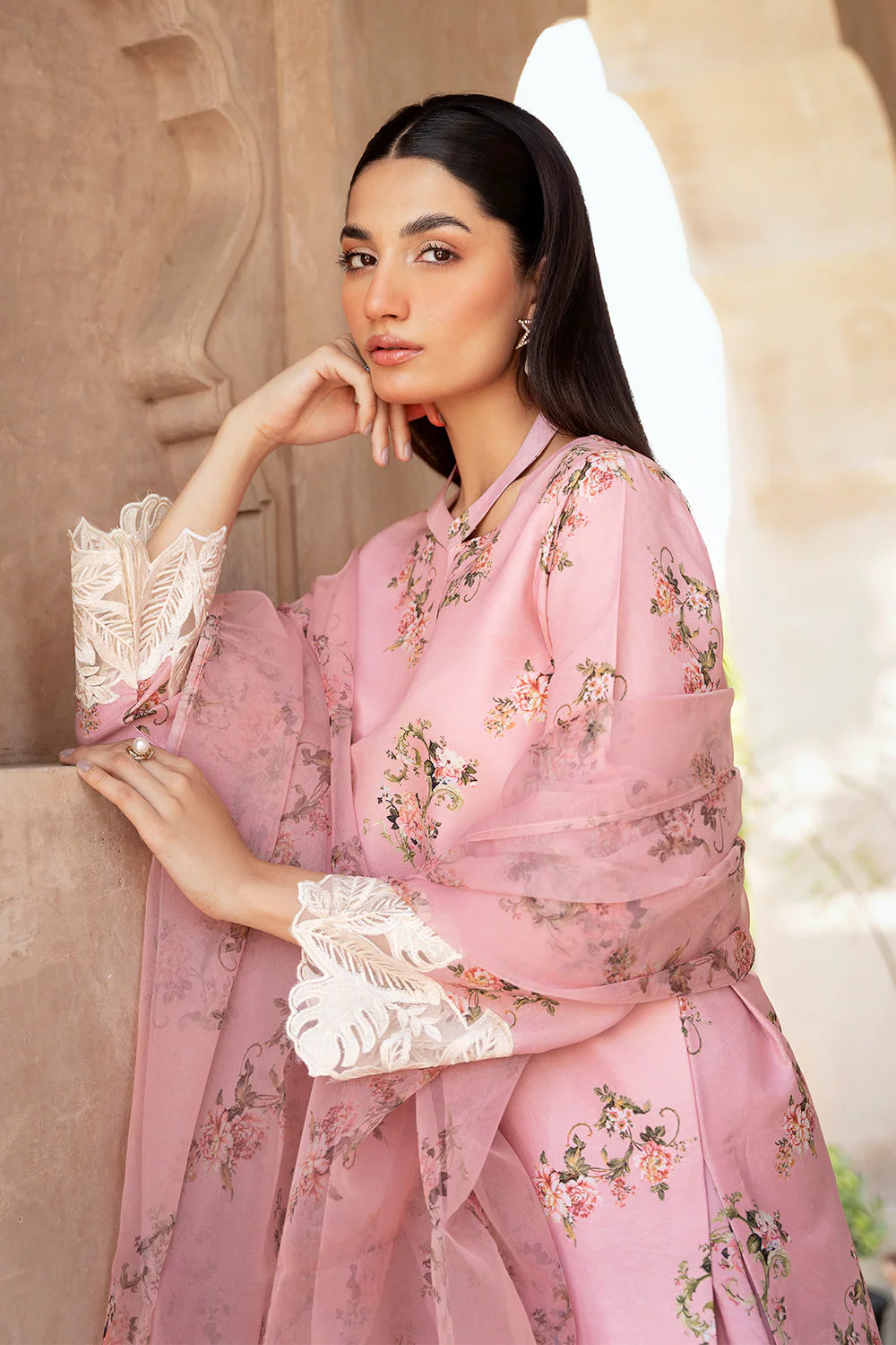 Esra-Peach Floral